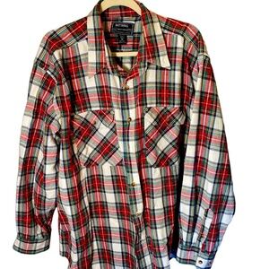 National Outfitters scotch plaid double pockets shirt size M